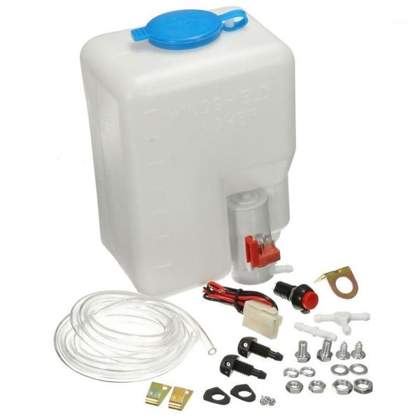 

12v universal classic car windshield washer reservoir pump bottle kit jet switch clean tool easy&convenient to use1