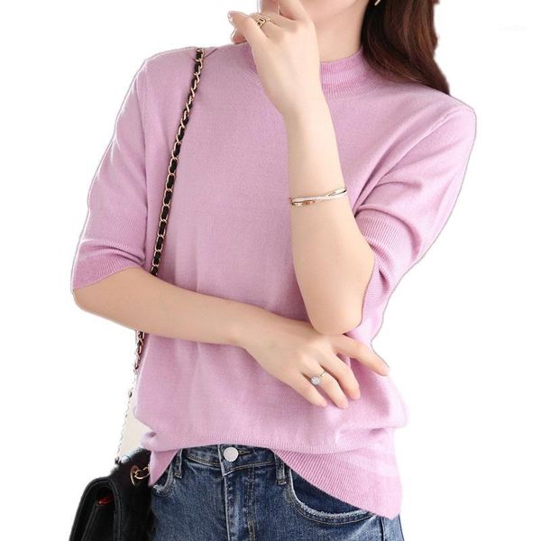 

casual thin cashmere autumn winter o-neck solid color pullover women warm female basic loose knitted sweater jumpers 1, White;black