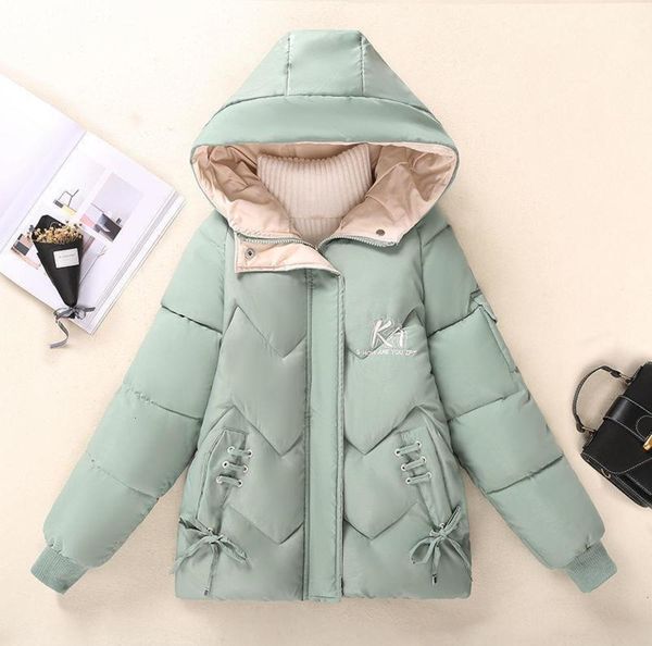 

down jackets short middle school students women's 2020 womens winter new korean loose cotton padded parka coats for, Black
