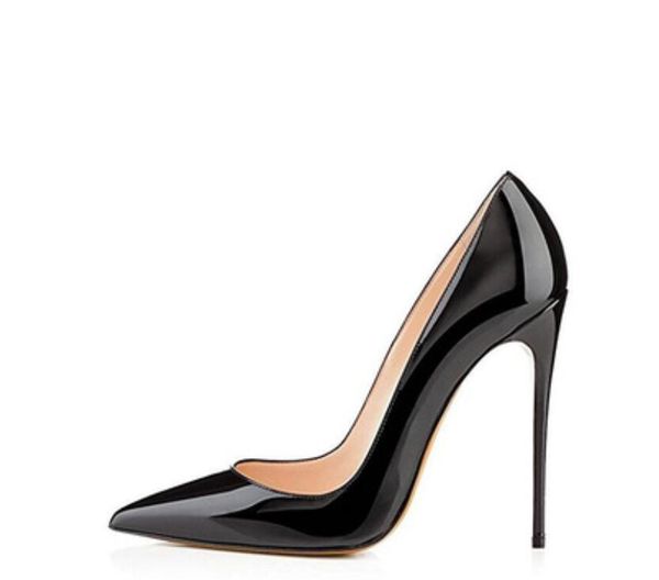 

2020 new fashion luxury designer women shoes blue bottom high heels nude black red leather pointed toes pumps dress shoes size 34-41