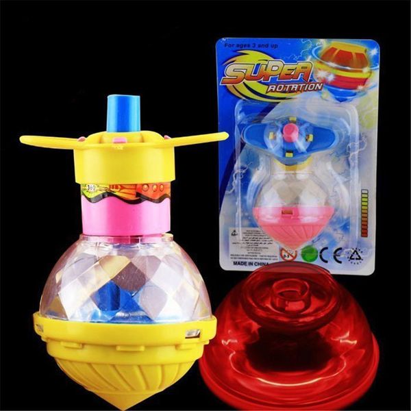

flash led light spinning laser gyroscope light up toy kids toy party favor gift wmtgyy