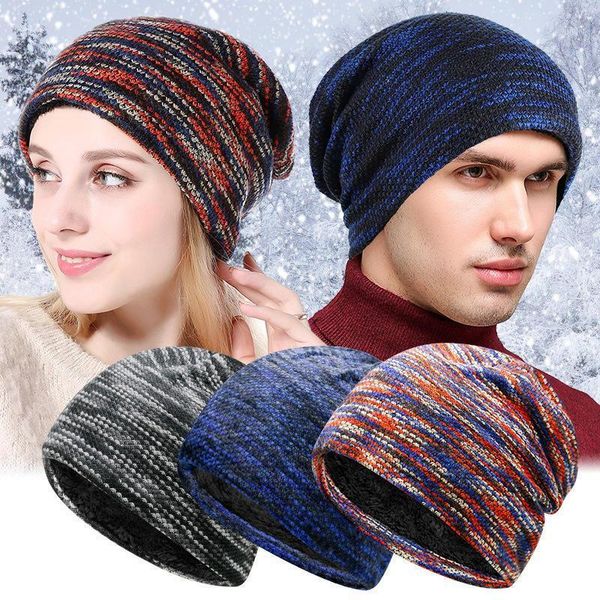 

beanies men winter outdoor motorcycle caps knitted ski hat warm beanie helmet ladies women stretchy soft round plain caps1