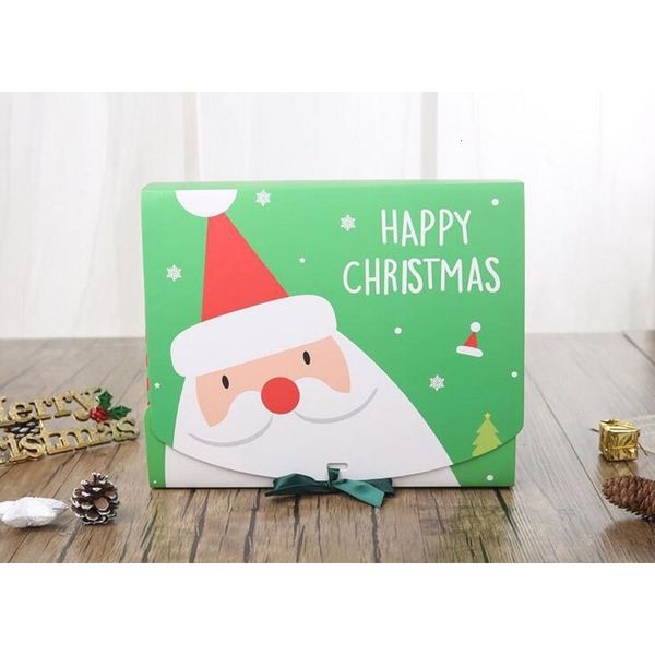 

xt2n& unique christmas eve big gift santa fairy design papercard kraft present party favour activity box red green