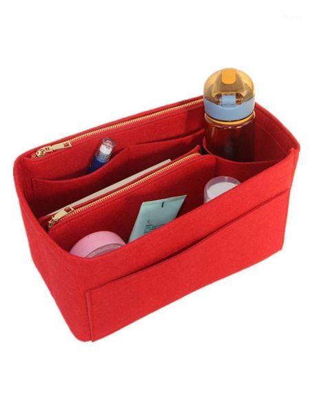 

purse organizer insert felt bags handbag tote shaper multi pocket 517d1