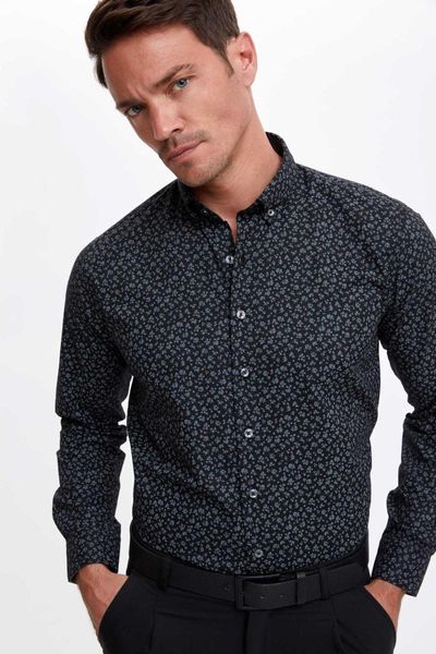 

defacto winter man shirts modern fit long sleeve shirt woven male fashion new season-s0709az20wn, White;black