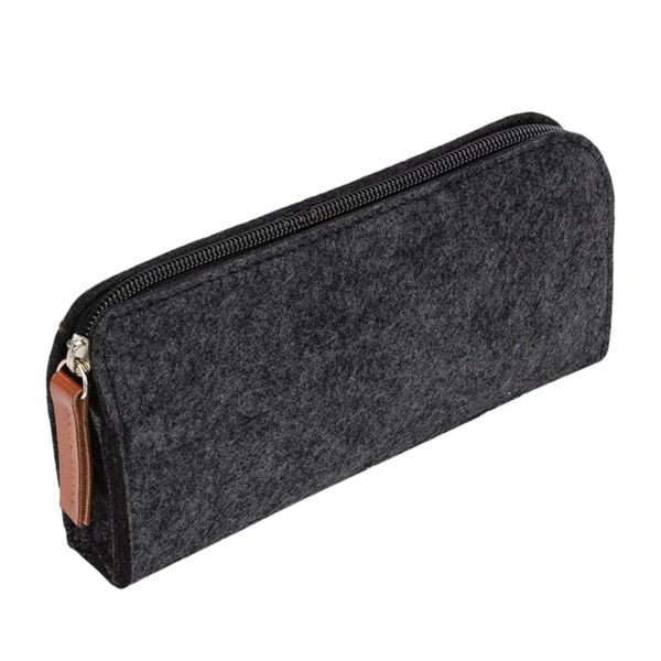 

multifunctional long purse women wallets zipper wallet ladies carteira feminina clutch bag pen case felt stationery storage bag, Red;black