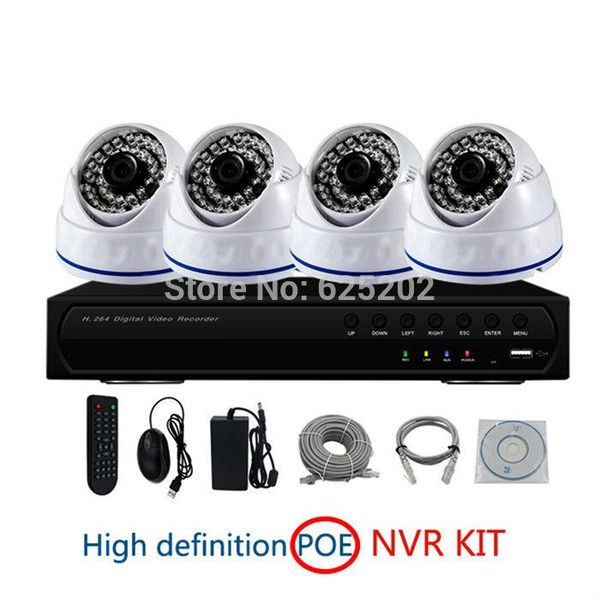 

4ch 1080p 2.0mp poe nvr комплект для наблюдения за внутренним наблюдением