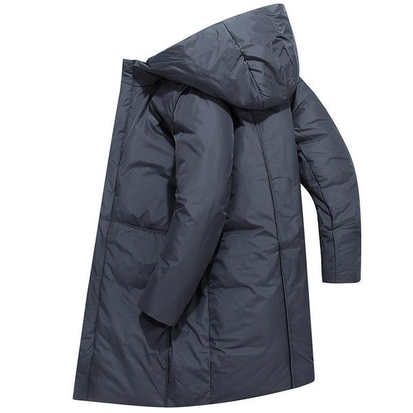 

2020 long down jacket men's winter new men's korean version loose warm thick coat trend jacket, Black