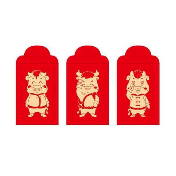 

greeting cards spring festival red envelope cartoon three-dimensional personality creativity