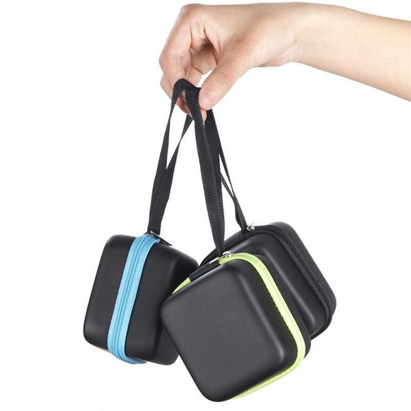 

7 compartments 5ml essential oil bag carrying holder case women hands cosmetic makeup bag oil bottle organizer storage bag bbynyo