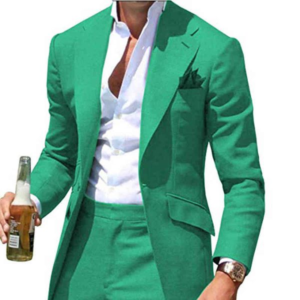 

men's suits & blazers latest design mens dinner suit groom tuxedos groomsmen wedding blazer for men trendy green (jacket +pants) terno, White;black