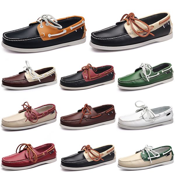 

men casual shoes triple black white popular breathables silver taupe mahoganys brown jogging walking low soft multi leather mens sneaker out
