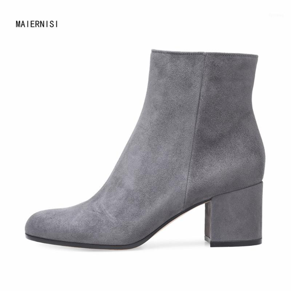 

women's boots new pattern fashion boots ankle winter model ladies shoes 6cm high heels 4-13 14 maiernis1, Black
