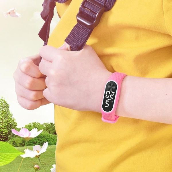 

arrival grain red white led light watches wholesale kids children students digital reloj fashion sport mens women wrist watch