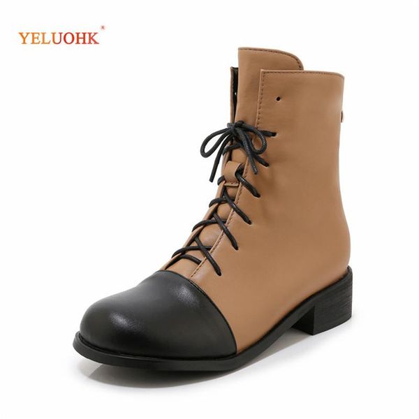 

boots 34-42 ankle for women plush warm winter big size shoes, Black