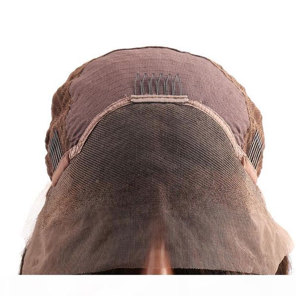 

short bob lace front wigs straight human hair wigs brazilian virgin human hair pre plucked medium cap 130% 150% density medium brown lace, Black