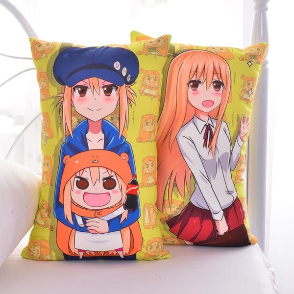 

pillow japanese anime himouto umaru chan hugging body back otaku cushion for home decoration 35x55/45x70cm 2way plush fabric
