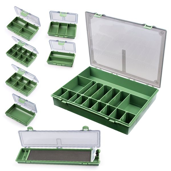

8/6/4 compartments fishing tackles box tackle storage box for fishing accessories carp fishing pesca baits lures
