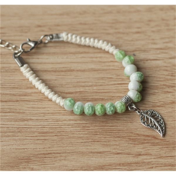 

fashion pure ceramic hand jewelry lady woven bracelet, Black