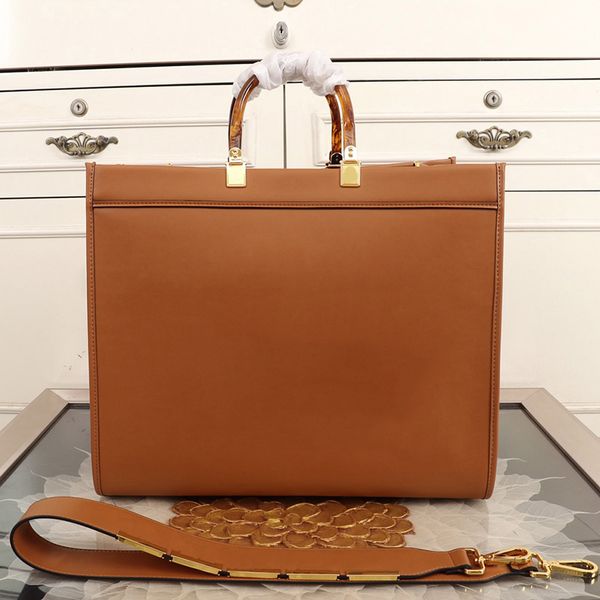 

casual classic designers luxurys men and women handbag purse high-quality leather shoulder bags large capacity shopping bag 40.5cm
