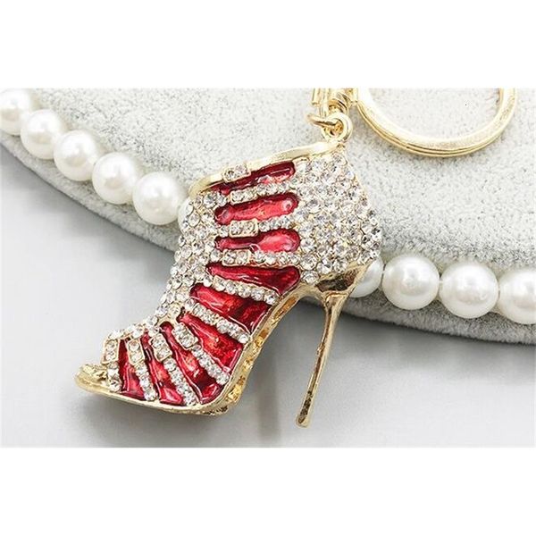 

metal handbags rhinestone keychain high pendant heel car key chainvvxb, Silver