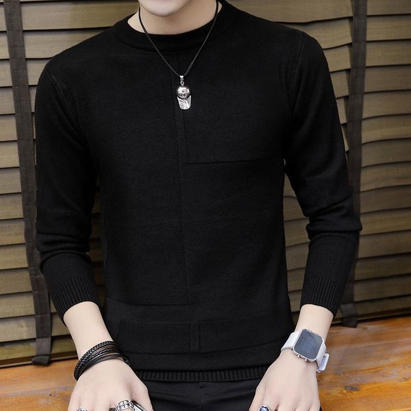 

2021 male turtleneck sweater solid jacket man sweaters pull long sleeve clothes homme new autumn k266 qhhp, White;black