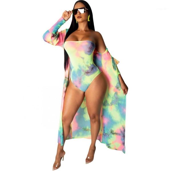 

women's print two piece set gown cape ladies skinny bodysuit cover up shawl boho bohemian beach robe vestidos1, White