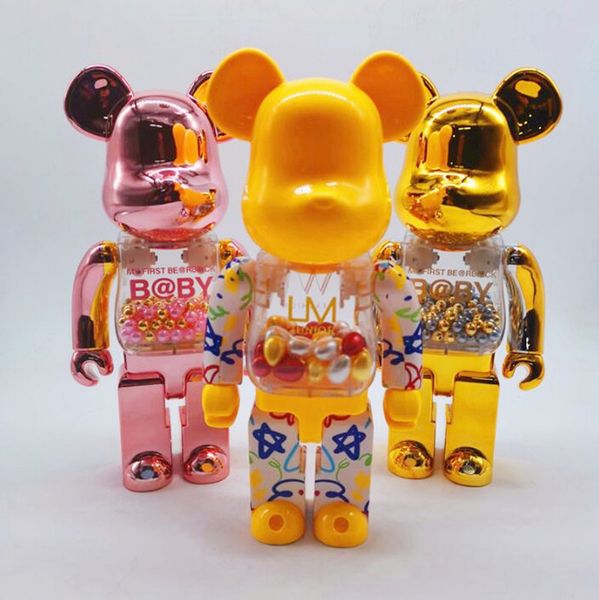 

400% 28cm bearbrick the abs wf graffiti fashion bear chiaki figures toy for collectors be@rbrick art work model decoration toys gift