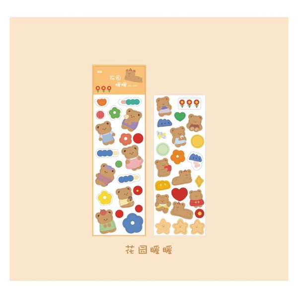 

мохамме 4 листов милый медведь декоративные наклейки книги скрапбукинг diy нот бумаги и pvc наклейки хлопья стационарные офисные аксессуары