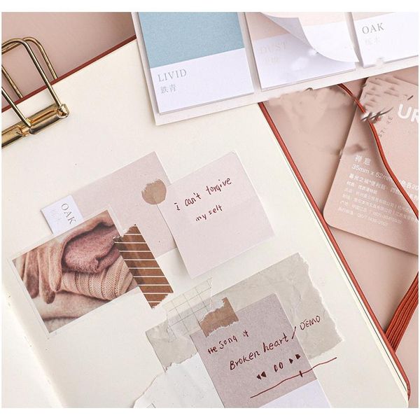 

mohamm wheel of four colors series kawaii cute sticky notes memo pad diary stationery 80pcs f wmtsyu