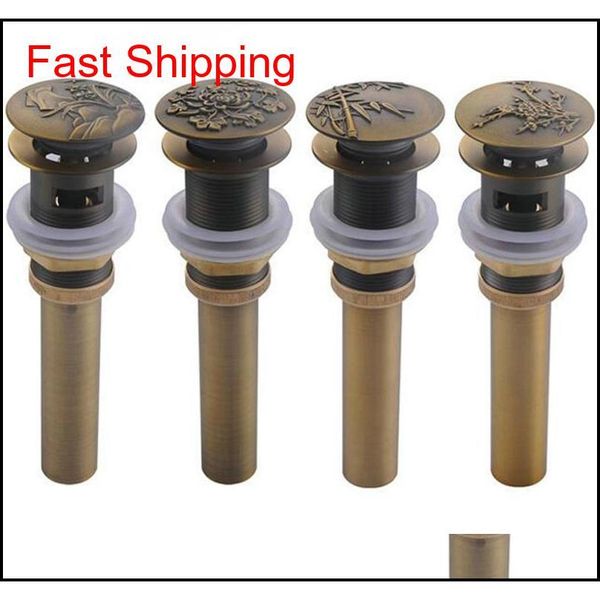 

antique brass flower arts bathroom basin sink drain p qyltlk homes2011