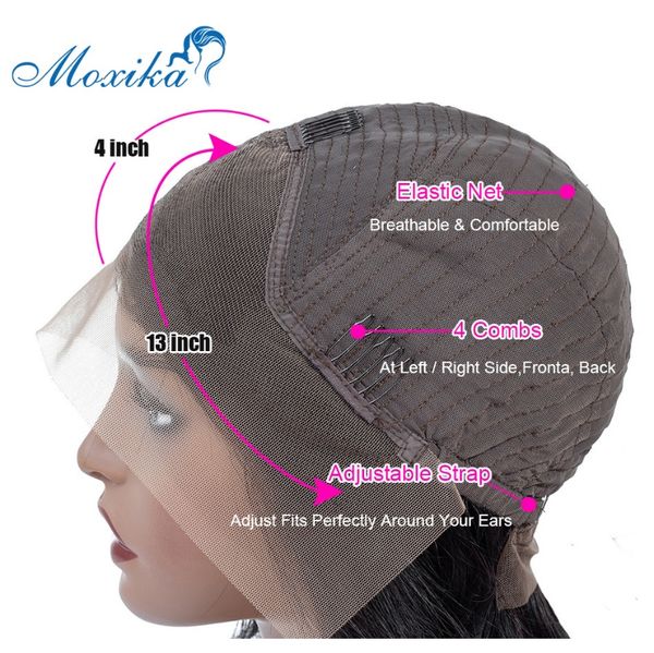 

lace front human hair wigs body wave lace front wig body wave wig 13x4 remy 180 brazilian hair wigs lace frontal f wmteef, Black;brown