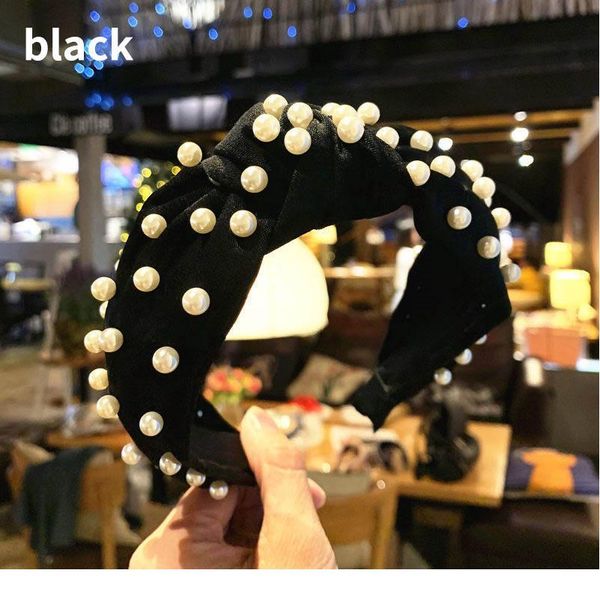 

2020 fashion pearls hairband headband for women elegant hair band bezel female hair accessories women h jlloxx