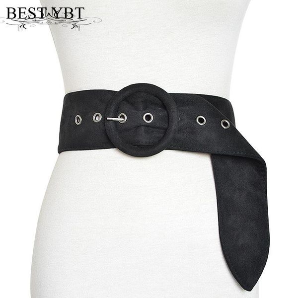 

belts ybt women flannel belt alloy pin buckle selling fashion decorative cloth with dress casual, Black;brown