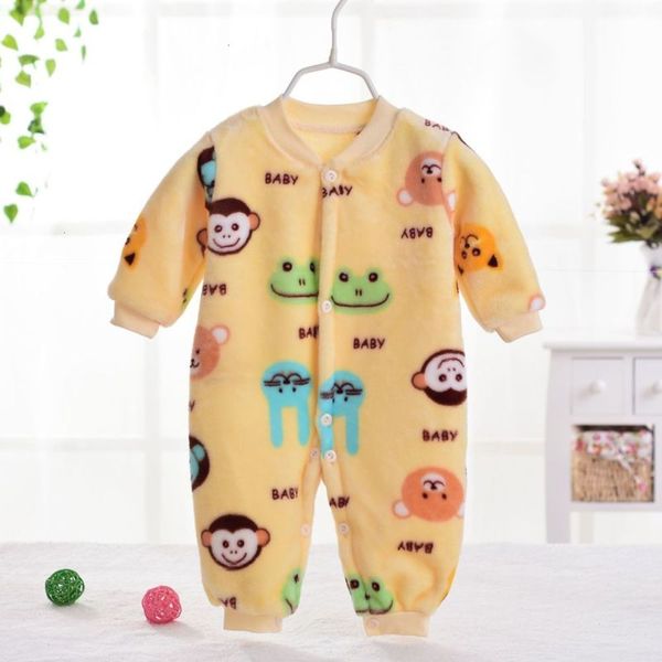 

one climbing baby piece kharton children's pajamas double face flannel home suit, Blue;red