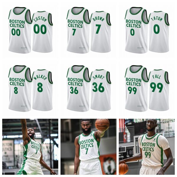 

men marcus smart 0 tatum 99 fall boston celtics jersey 2020-21 white city jersey, Black;red