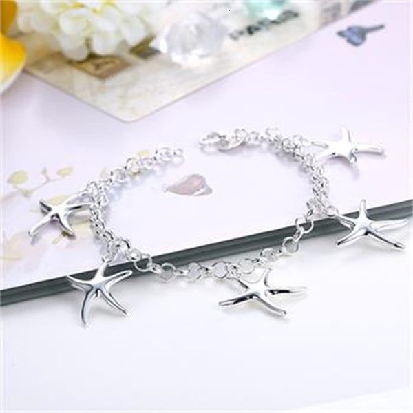 

price wholesale gift, - christmas retail lowest shipping, new 925 silver fashion bracelet yb193, Black