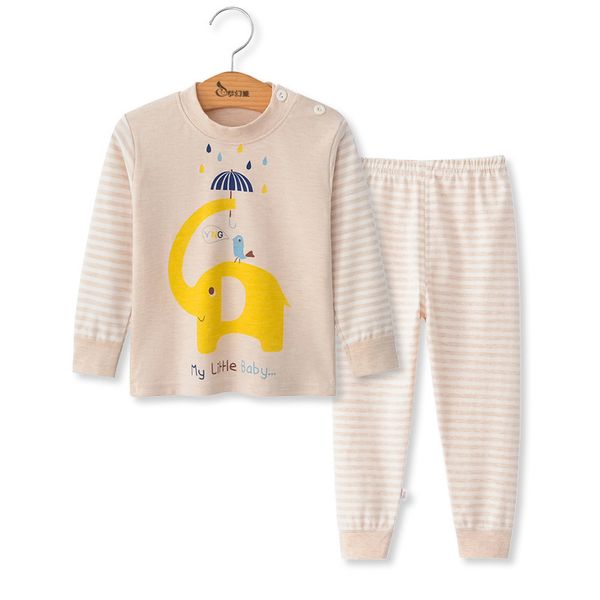 

saileroad children cartoon animals pajamas set baby boys cute elephant pyjamas girls love heart pijama kids home wear cotton pjs y200704, Blue;red
