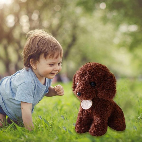 

1pc cute simulation teddy dog plush toy puppy doll children kids birthday gift plush dog toys home decor dog peluches 20 25 cm wmtyqd