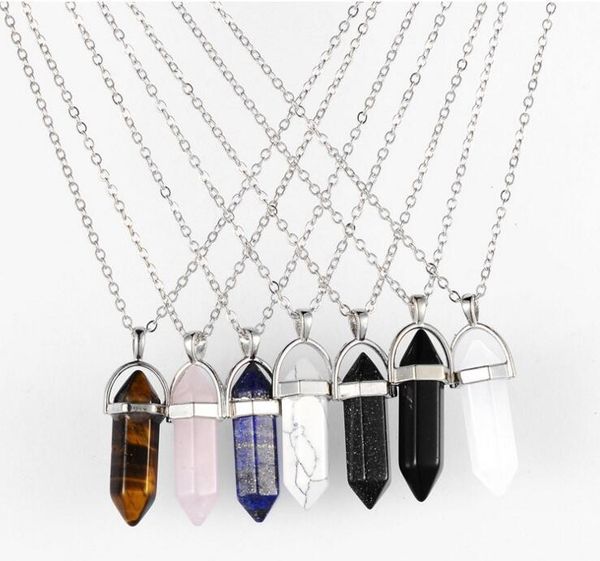 

necklace gold chain silver stainless steel jewelry natural stone pendants statement chokers rose quartz healing crystalsk5fk