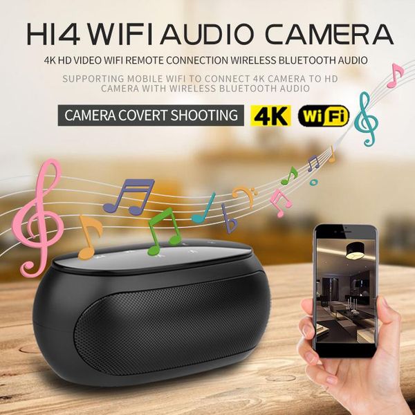 

new h14 hd mini wifi camera with night vision wireless ir bluetooth portable outdoor speaker loop alarm video camcorder