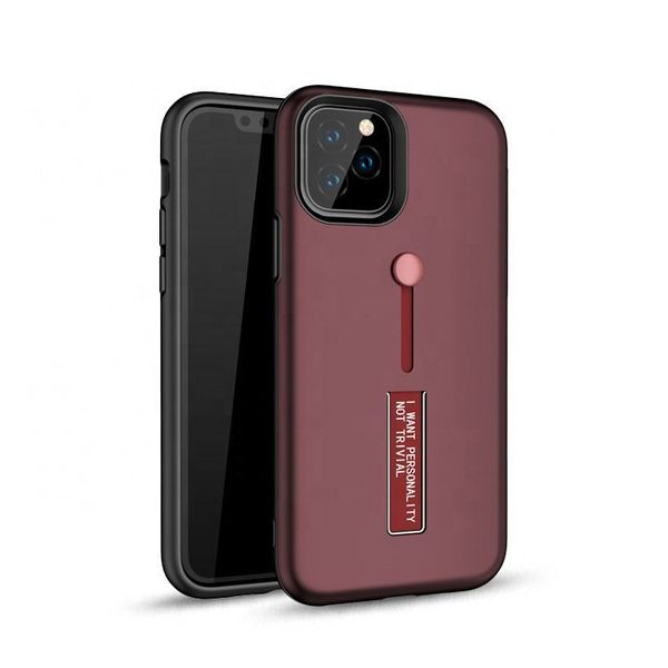 

s 2020 роскошный слайд палец кольцо держатель металлические корпус pc chickstand tpu чехол для iphone 11 9 se2
