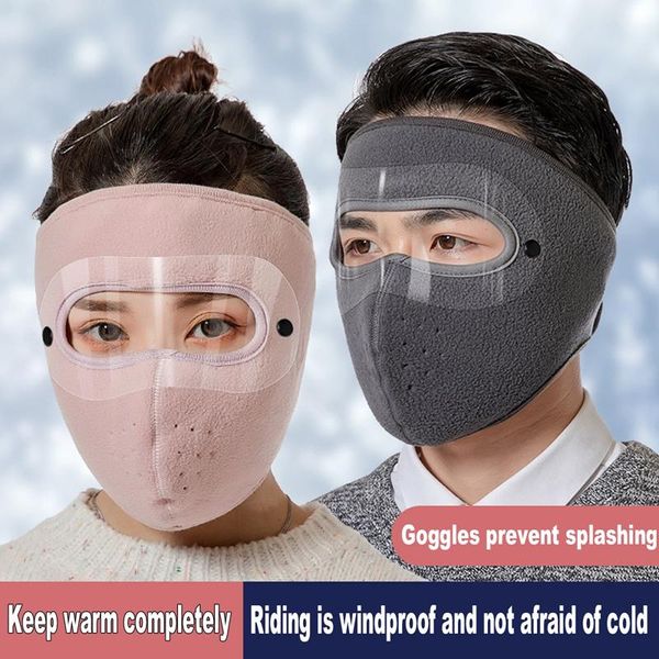 

1pc winter thermal warm scarf for cycling climbing hiking skiing winter windrproof bandana sport scarf with eye protect glassess, Black