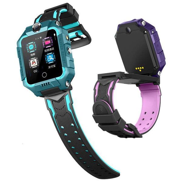 

english 4g all china netcom children's phone 360 degree rotation primary school students ai camera gps watch touch screen