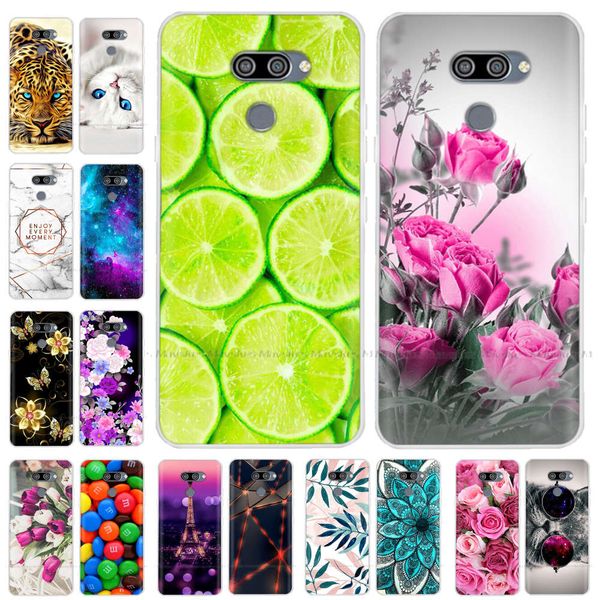 

k 50 soft silicone tpu back q60 phone case cover for lg k50 k50s coque animal protective shell para