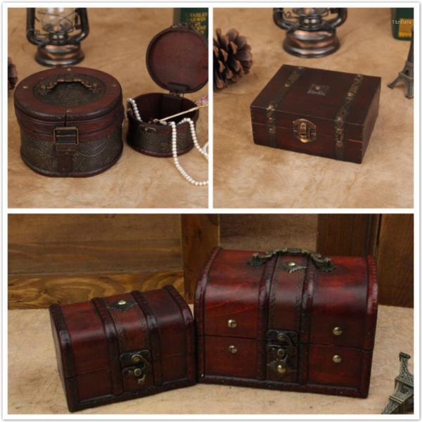 

retro wood box jewerly storage box vintage flower cosmetic makeup organizer holder nostalgic essential oil treasure1
