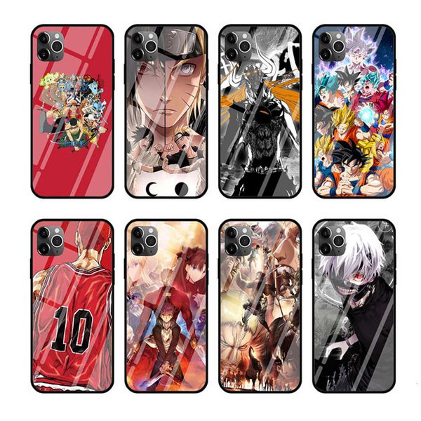 

12 animation samsung s20 glass mobile phone case fire shadow pirate wang huawei vip 11 / se