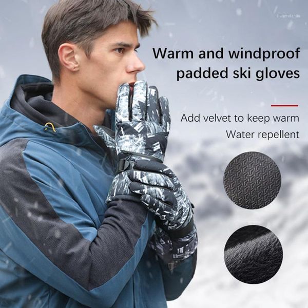 

men/women/kids ski gloves snowboard gloves ultralight waterproof winter sonw warm fleece motorcycle snowmobile riding1