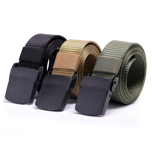 

outdoor tactical nylon waistband canvas web belt adjustable belt1, Black;gray