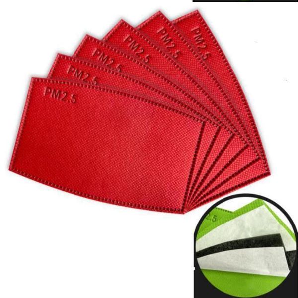 

colorful pm2.5 mask non-woven activated carbon 5 layers disposable filters anti haze mouth masks replaceable filter lsk941 2 uns38